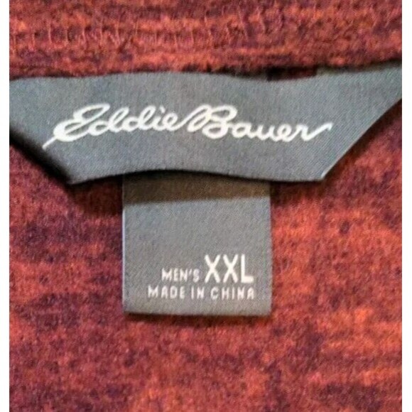 Eddie Bauer First Ascent Men's 1/2 Zip Fleece Maroon Pullover Jacket Sz 2XL EUC - Picture 8 of 10